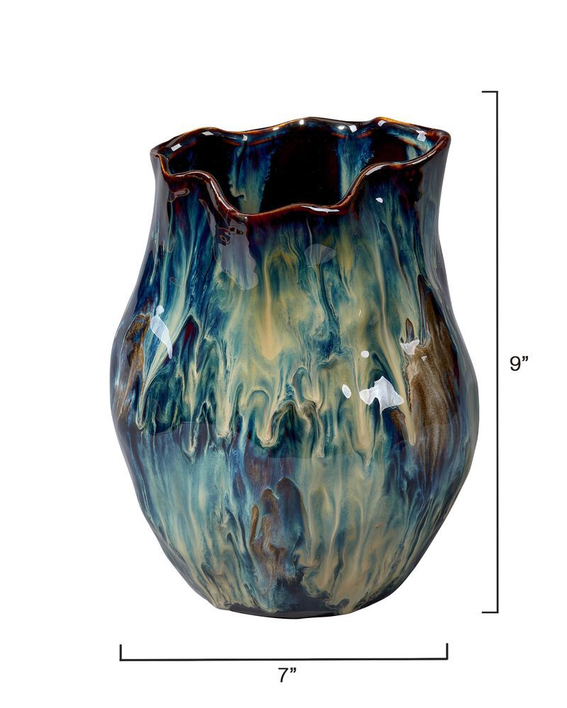 Small Whirl Ceramic Vase