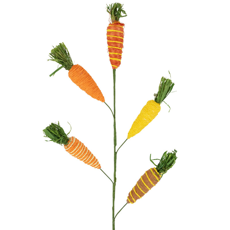 Striped Carrots Artificial Easter Spray - 23.75"