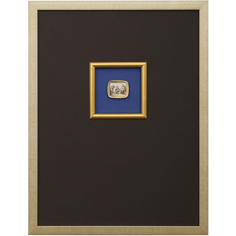 Lion Medallion Framed Print