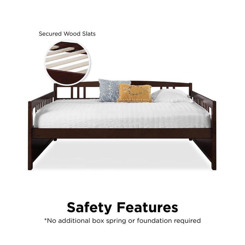 Mathilda Full Wood Daybed, Espresso