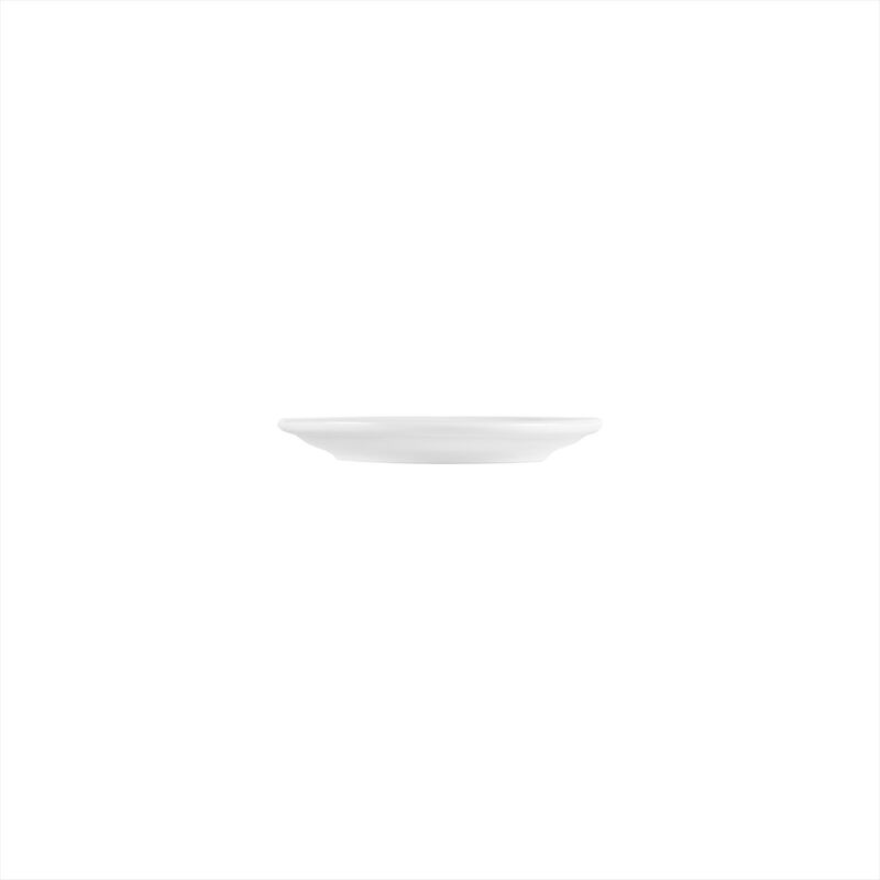 Porcelain Delta-Coupe dia.6.5" Round White Porcelain Plate (Set of 4)