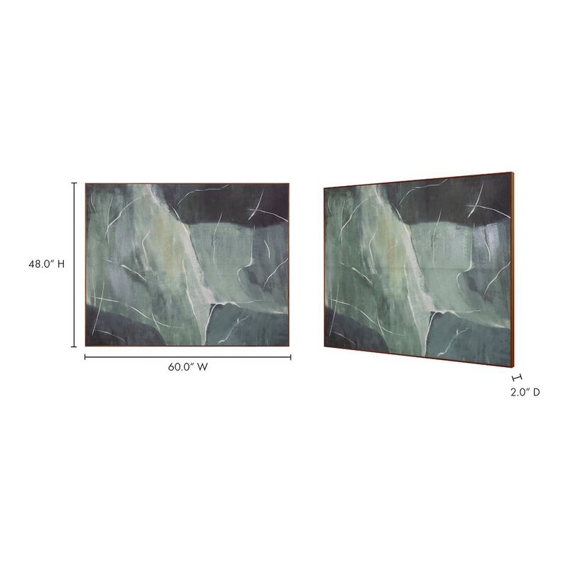 Moe’s Impression Framed Painting Verdant Palette