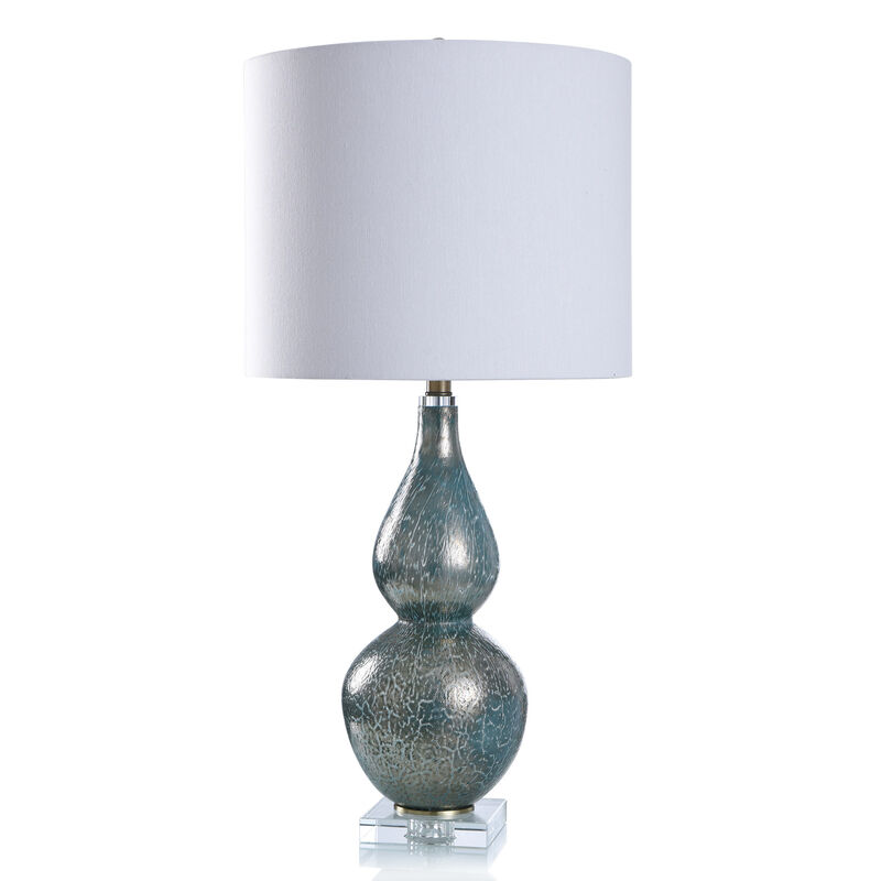 Platinum & Teal Table Lamp