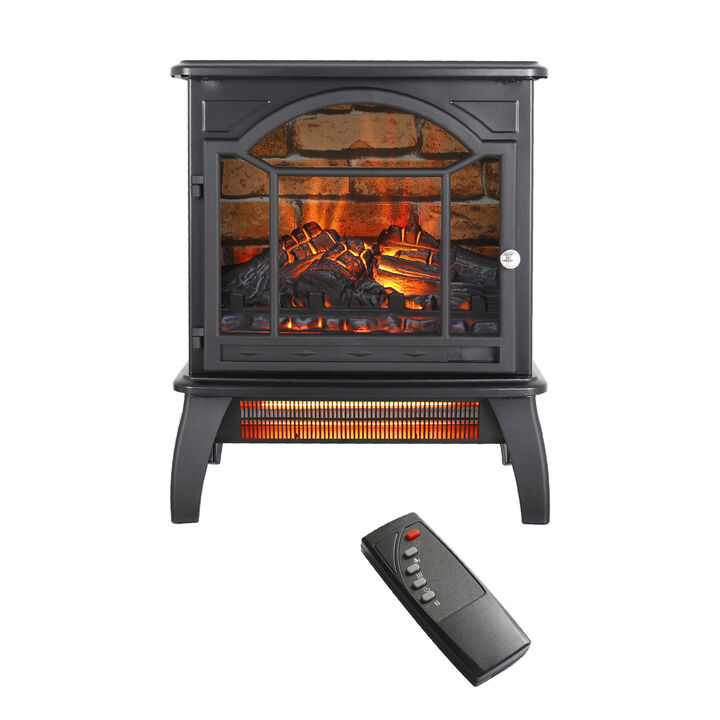 Streamdale 18 Inch 3D Infrared Electric Stove With Remote Control