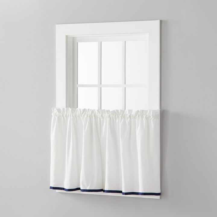 Saturday Knight Ltd Manor Versatile Tailored Window Tier - 2 Piece