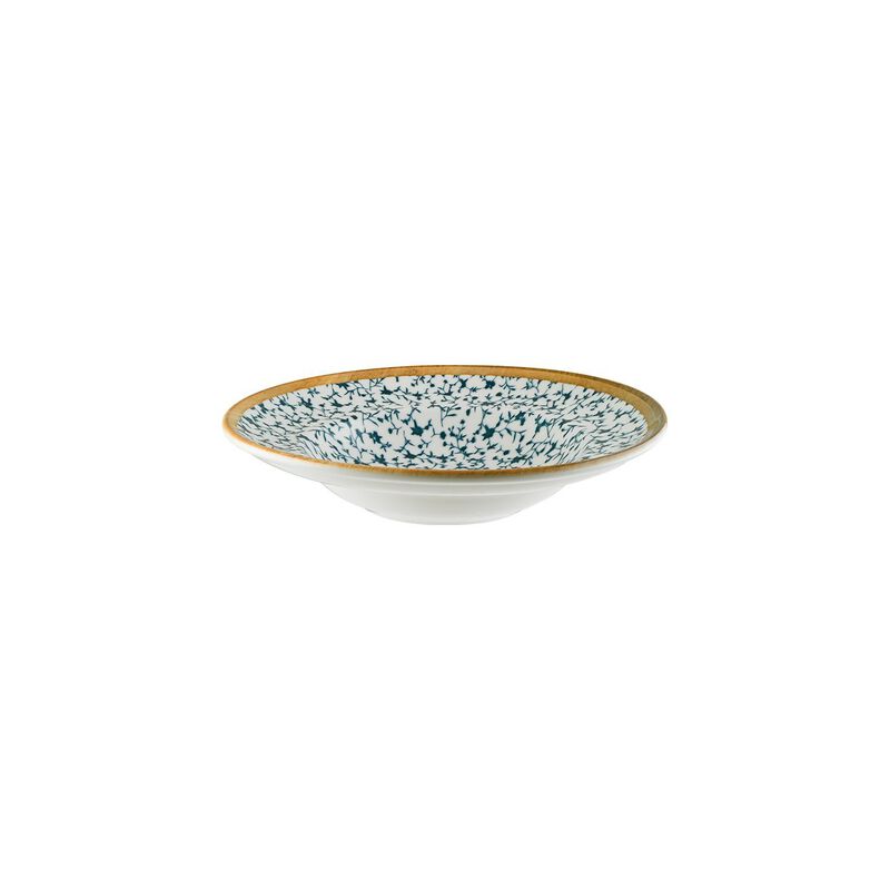 Calif dia.10.75" h:2.25" 16 oz. Round Decorated Porcelain Bowl (Set of 2)