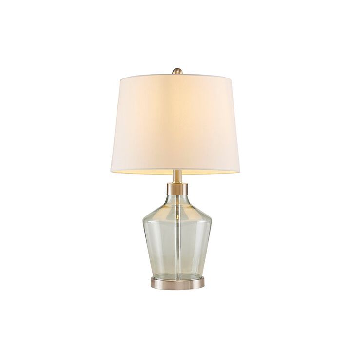 Gracie Mills Ron Set of 2 Angular Glass Table Lamps