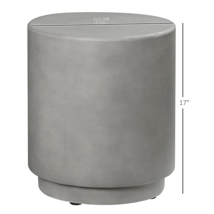 Compact End Table with Storage for Home and Office Decor