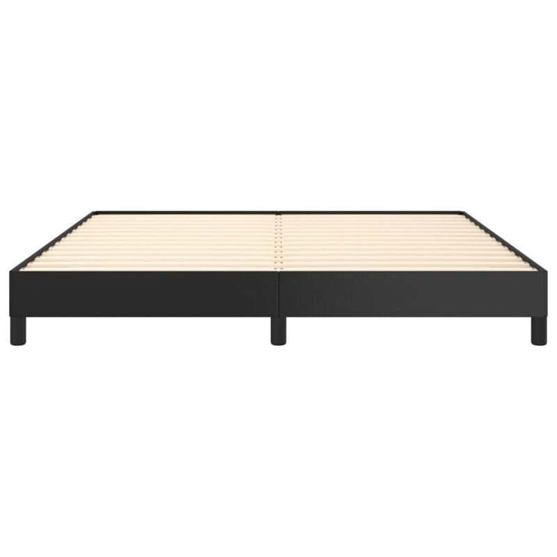 vidaXL- King Size Faux Leather Bed Frame in Black | Modern Designed Home Furniture | Simple Installation