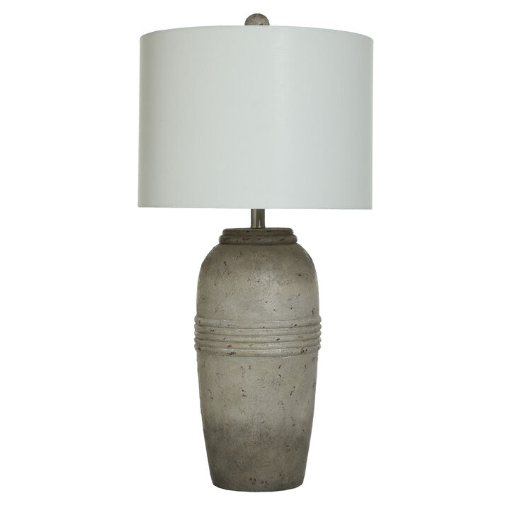 Poly Table Lamp in Gray