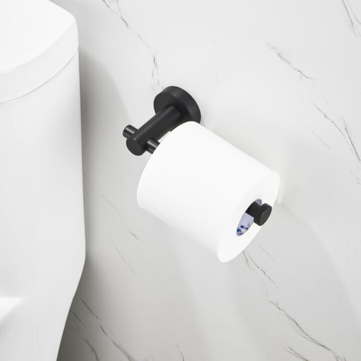Wall-Mounted Toilet Paper Holder, Thick Space Aluminum