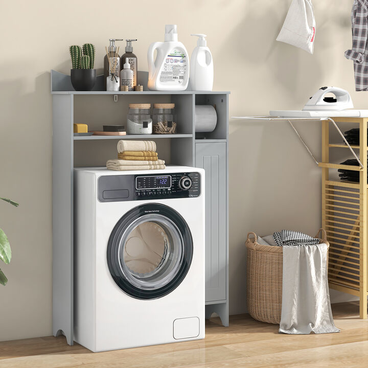 Over the Toilet Storage Cabinet with Toilet Paper Holder