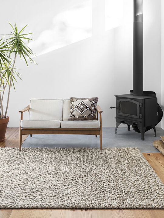 Quarry QU01 Stone 3'6" x 5'6" Rug