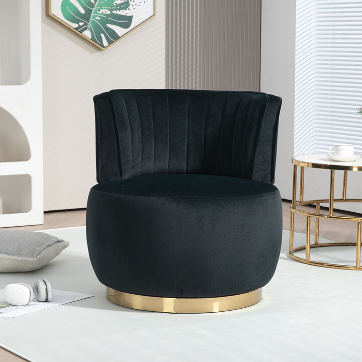 Merax 360 Degree Swivel Barrel Accent Chair