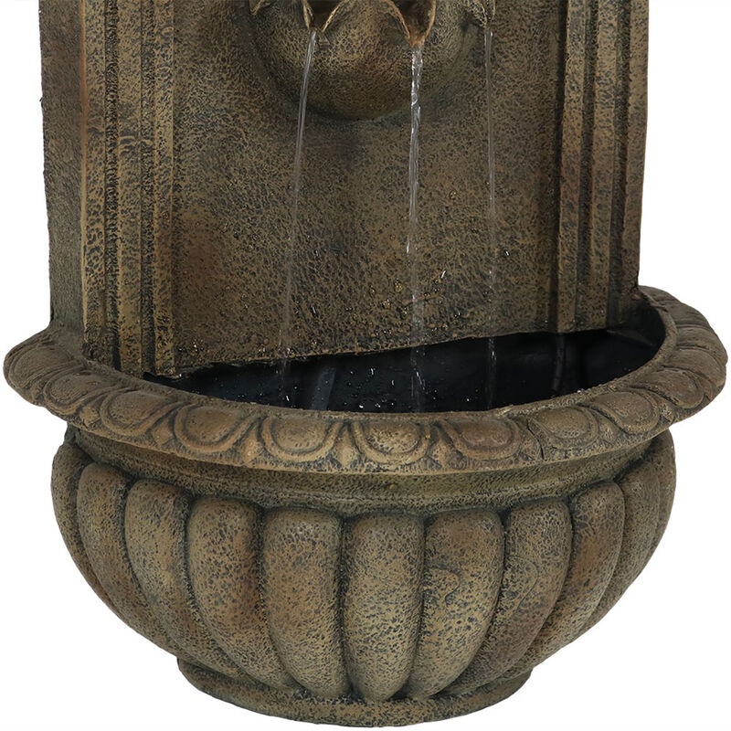 Sunnydaze 27" Florence Wall-Mounted Outdoor Water Fountain