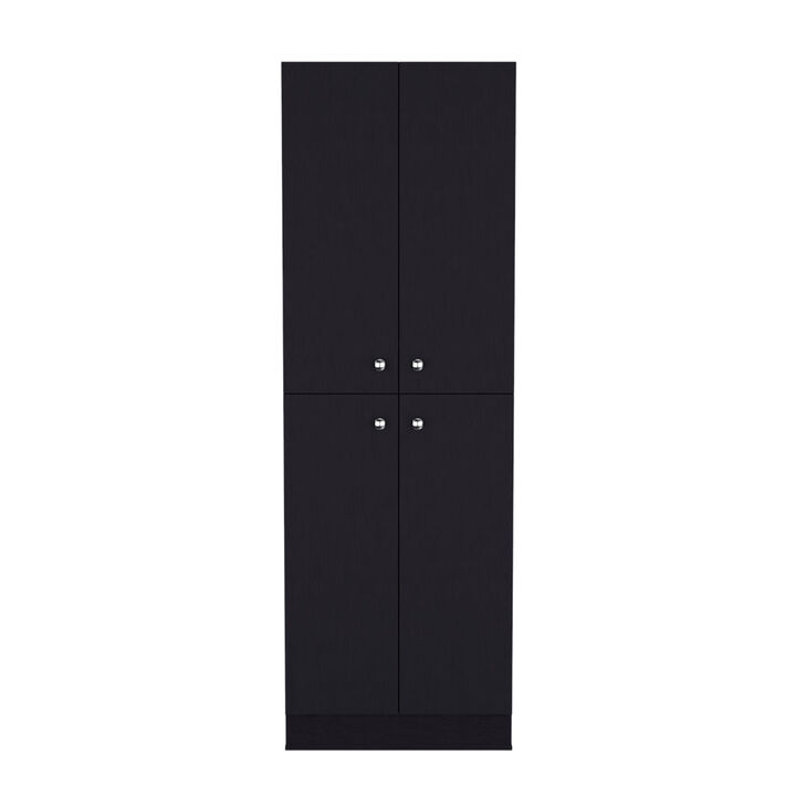 Pantry Cabinet Coahoma, Kitchen, Black