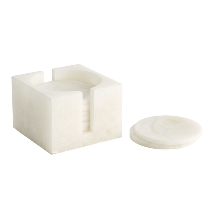 Set of 8 Coasters With Holder