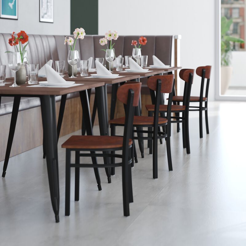 Metal/Wood Restaurant Chairs
