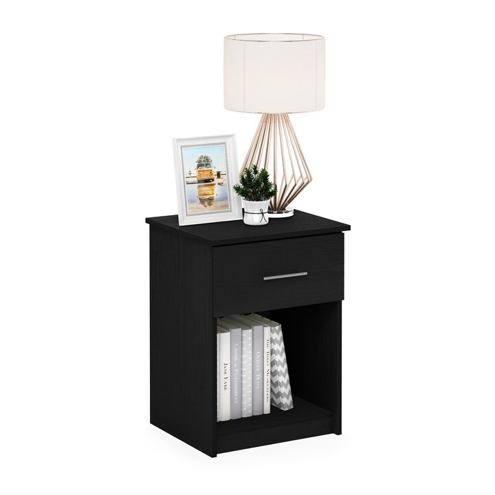 Furinno Tidur Nightstand, Americano, 1-Pack Handle