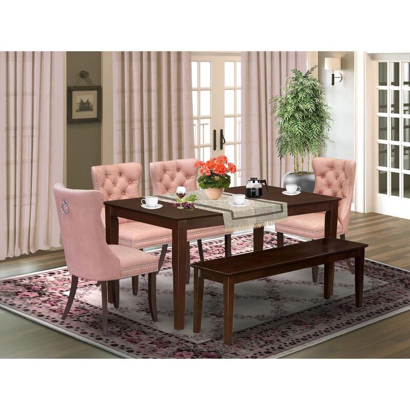 6 Piece Dining Room Set Consists of a Rectangle Kitchen Table