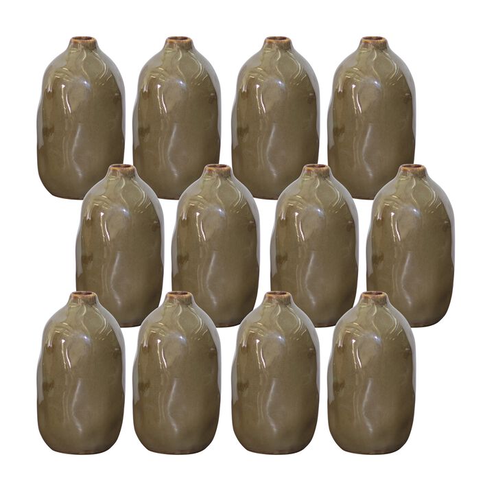 Set of 12 Decorative Vases – Elegant Ceramic or Glass Vases for Home Decor and Centerpieces