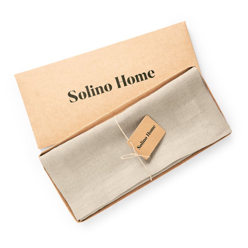 Solino Home 100% Pure Linen Table Runner | Sonoma