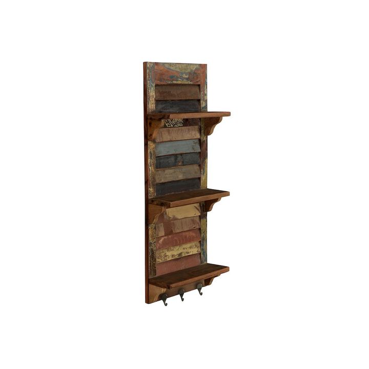 Taran Designs Sylvia Solid Wood Key Hanger with Display Shelves
