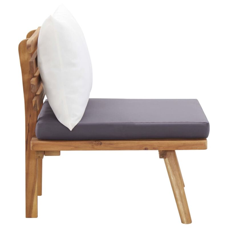 vidaXL Garden Chair with Cushions Solid Acacia Wood