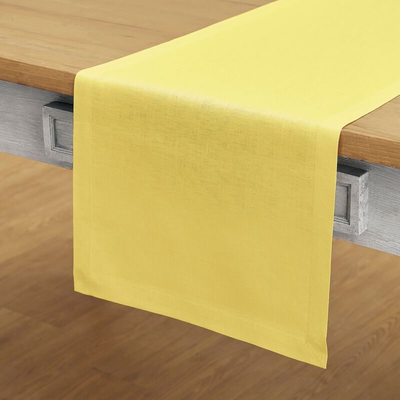 Solino Home 100% Pure Linen Table Runner | Fete for Valentine;s