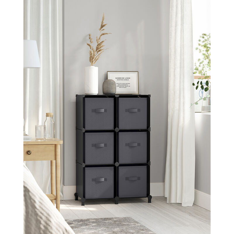 Cube Storage Organizer with 6 Storage Boxes