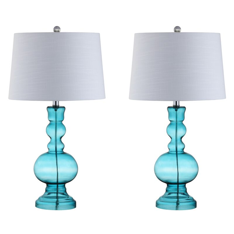 Genie Glass LED Table Lamp (Set of 2)