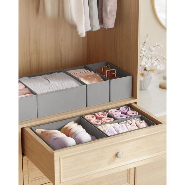 Drawer Organizer Set for Dresser Drawers – Adjustable and Versatile Storage Solutions