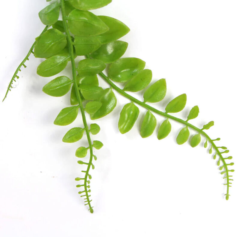 Artificial Light Green Hanging Button Fern Plant 31" UV Resistant