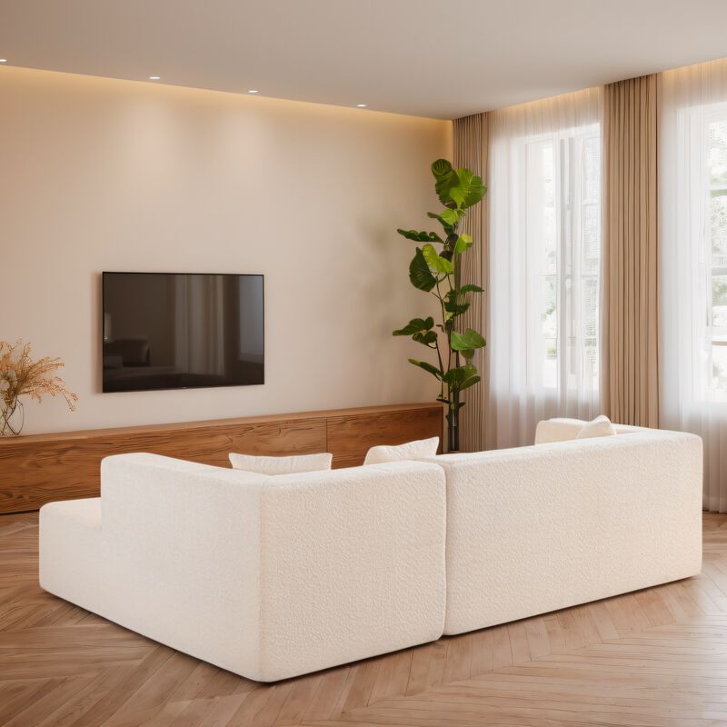 Merax Modular L-Shaped Sectional Floor Sofa Couch