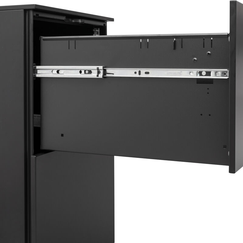 Steel Mobile File Cabinet with Lock & Anti-tilt Wheels