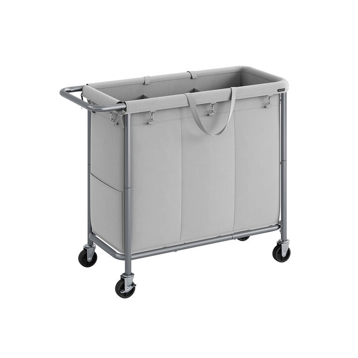 Laundry Basket with Wheels, Rolling Laundry Hamper