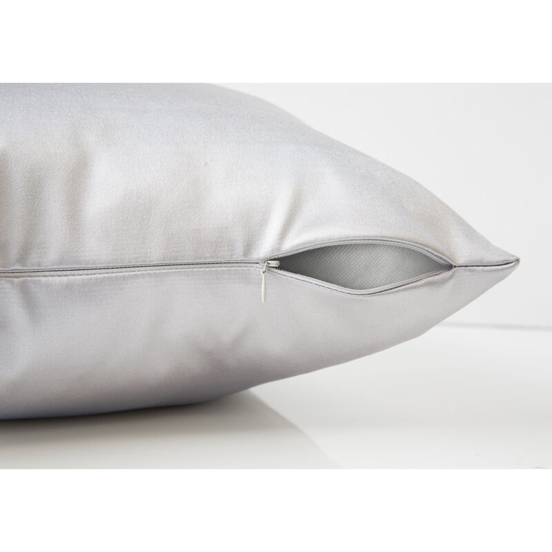 Monarch Specialties I 9336 Pillows, 18 X 18 Square, Insert Included, Decorative Throw, Accent, Sofa, Couch, Bedroom, Polyester, Hypoallergenic, Grey, Modern