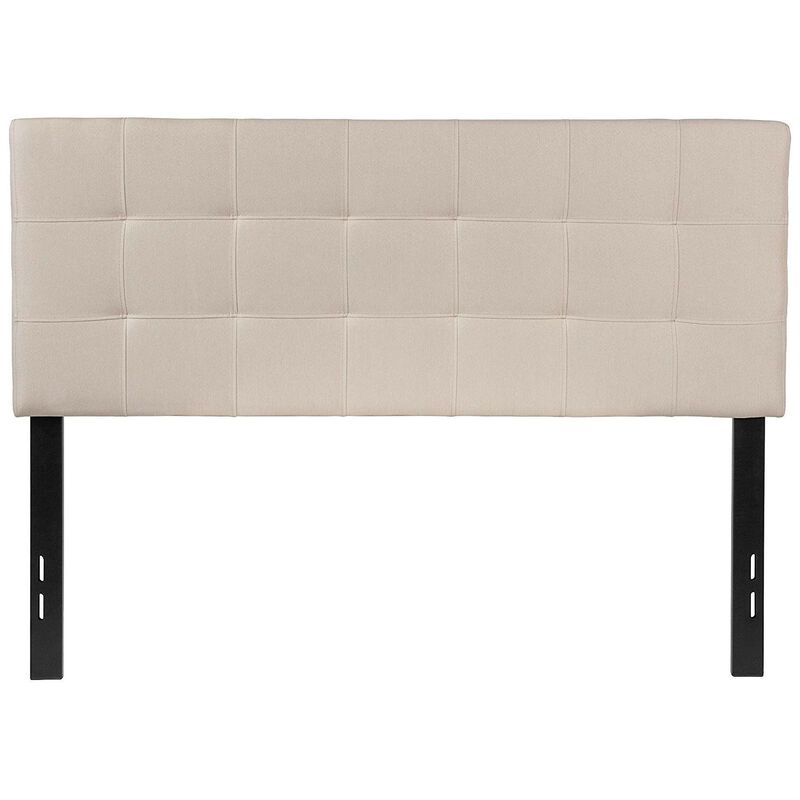 Hivvago Fabric Box-Stitch Upholstered Headboard