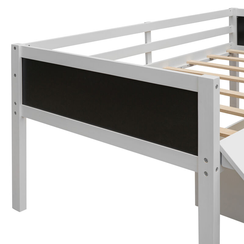 Merax Loft Bed with 2 Storage Boxes