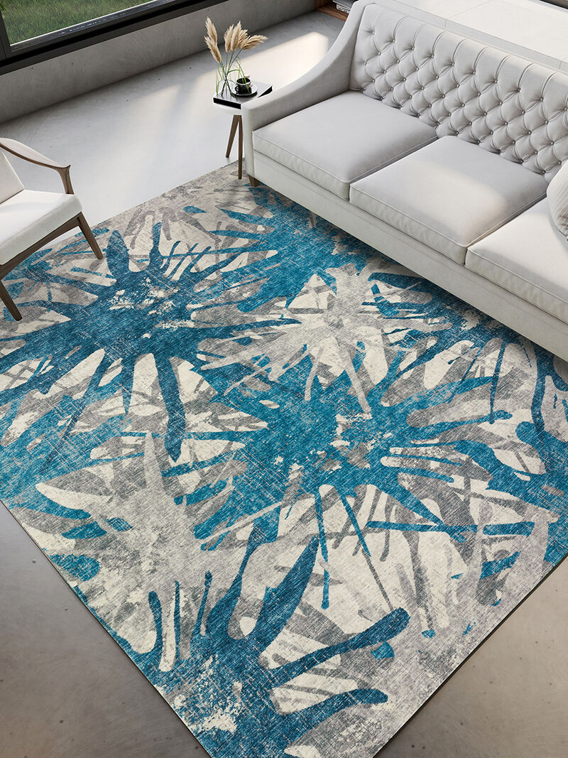 Brisbane BR6 Cobalt 3' x 5' Rug