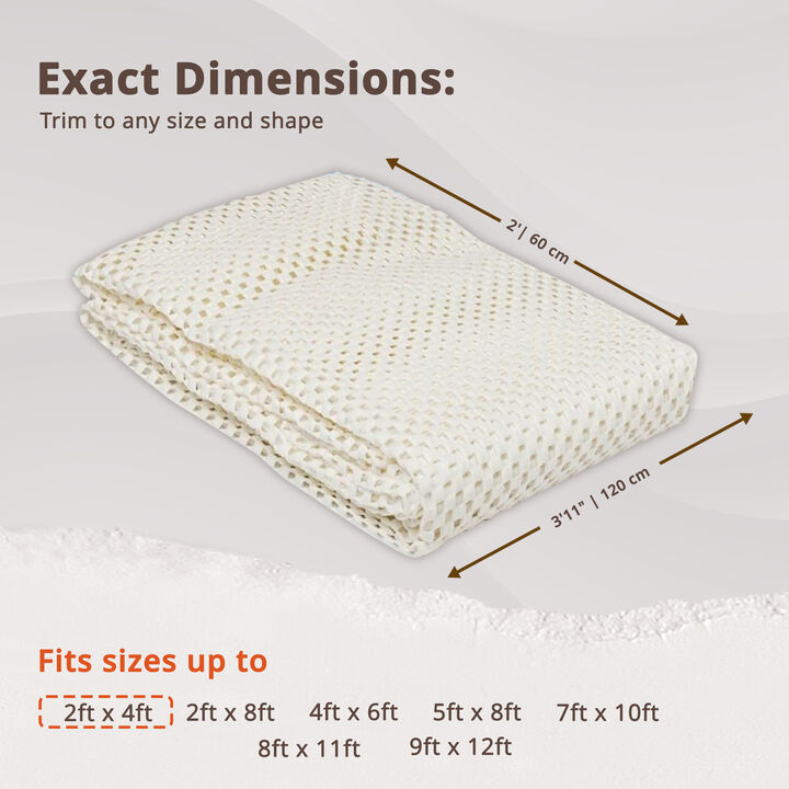 Rug Pad Premium Non-Slip Rug Pad Indoor & Outdoor (0.25")
