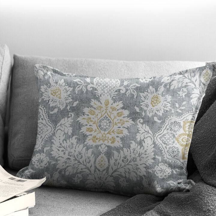 6ix Tailors Fine Linens Osha Barley/Gray Decorative Throw Pillows