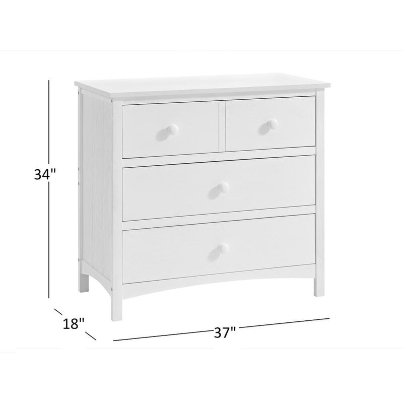 Oxford Baby Montauk 3 Dr Dresser Rta Barn White