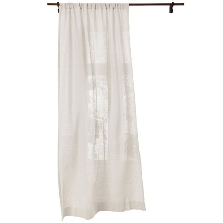 Solino Home 100% Pure Linen Sheer Curtain for Thanksgiving, Christmas