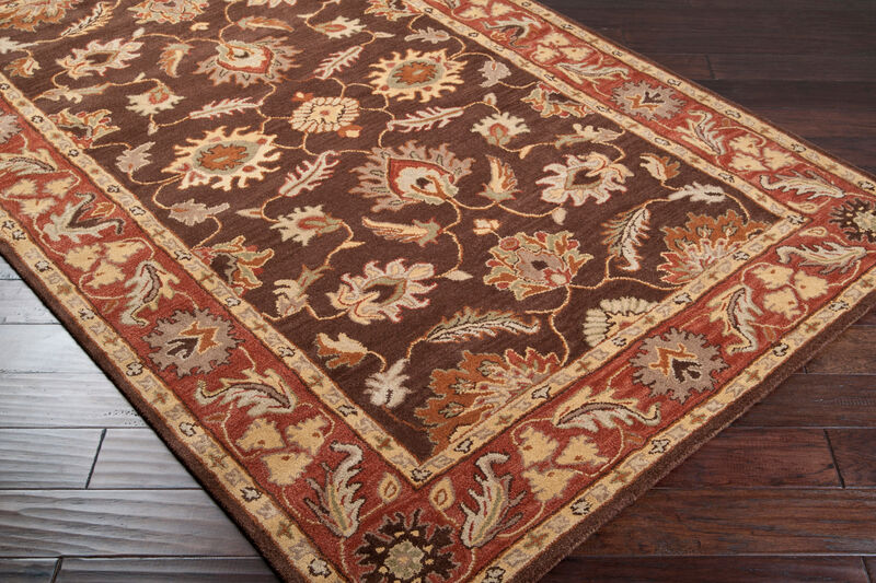 Caesar CAE-1036 9' x 12' Brown Rug