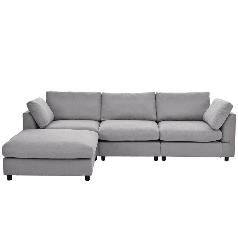 Merax Upholstery Convertible Sectional Sofa