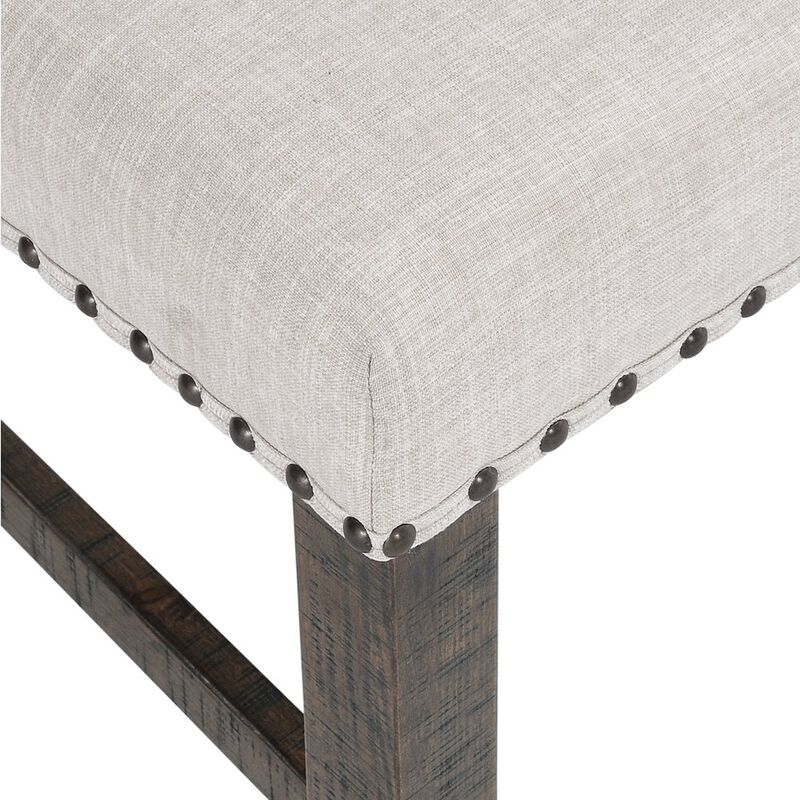 Jofran Willow Creek Rustic Distressed 78 Seven-Piece Dining Set