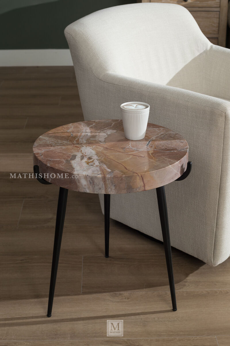 Clay Marble Side Table