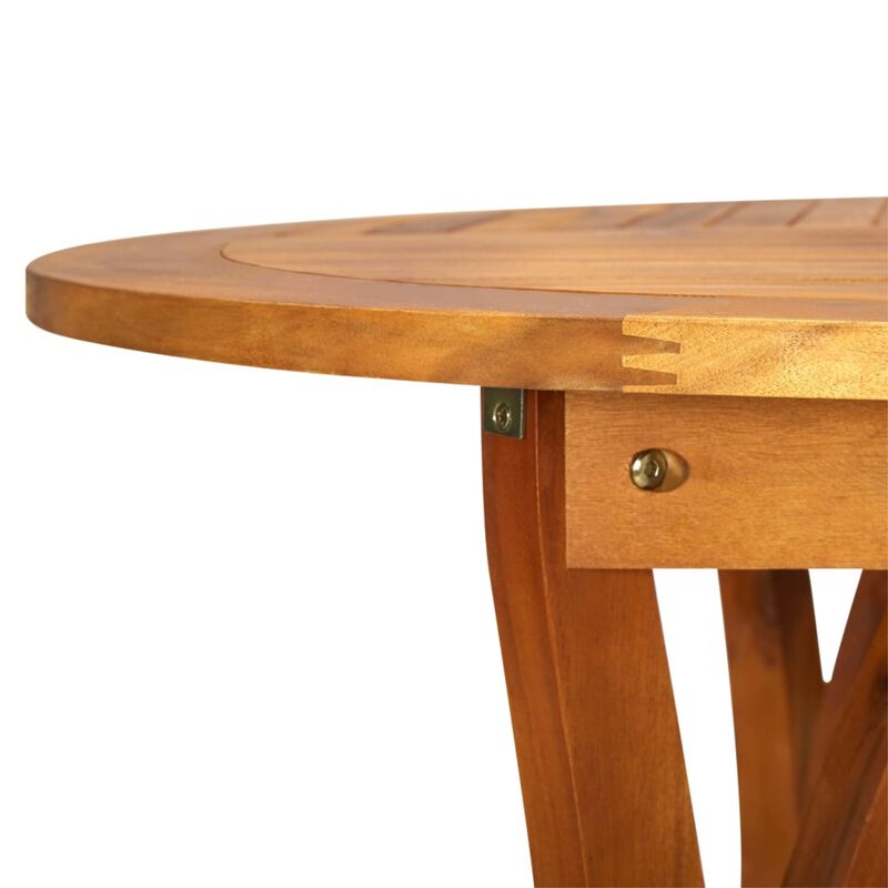 vidaXL Garden Table 79.1"x39.4"x29.5" Solid Acacia Wood