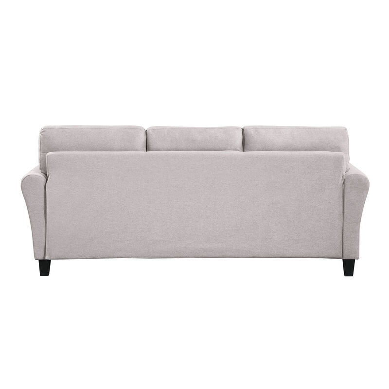 Merax Linen Upholstered Couch 3-Seat Sofa